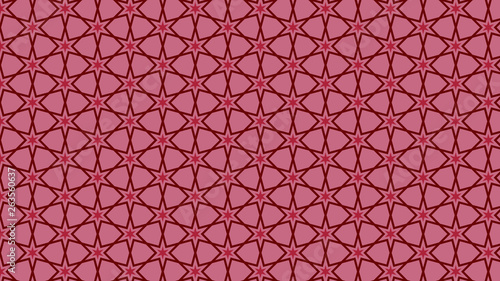 Red Seamless Stars Background Pattern