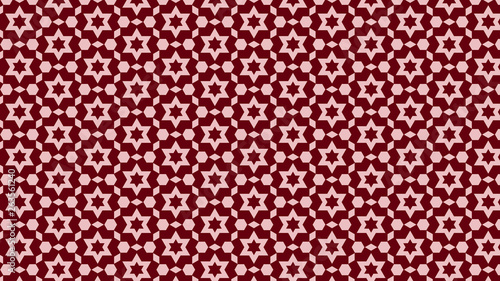 Red Seamless Star Background Pattern Image