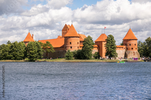 Trakai Island Castle - a popular tourist destination in Lithuania.