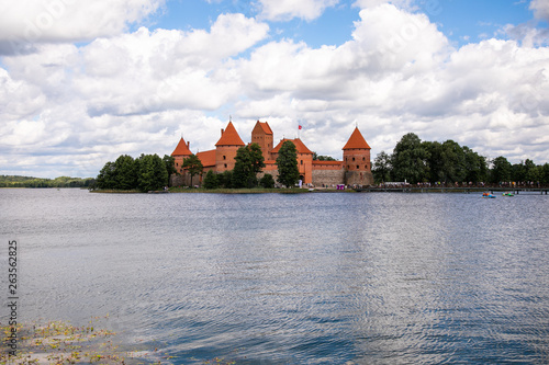 Trakai Island Castle - a popular tourist destination in Lithuania.