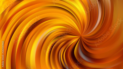 Abstract Orange Swirl Background Vector Illustration