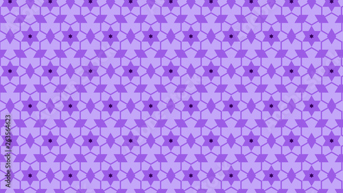 Purple Seamless Star Pattern