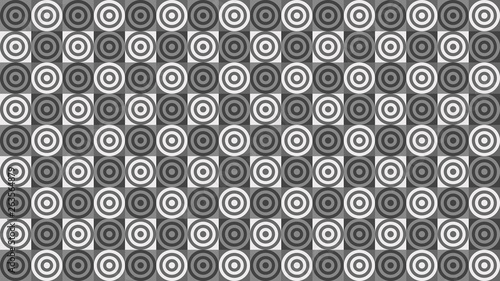 Grey Concentric Circles Background Pattern