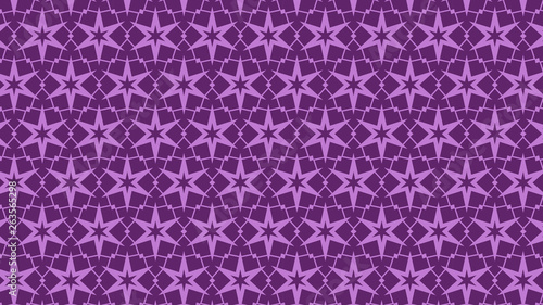 Purple Seamless Star Background Pattern