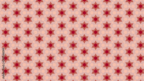 Red Seamless Stars Background Pattern