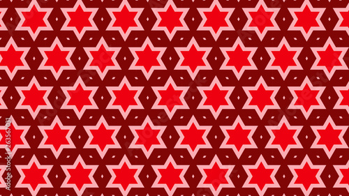 Red Seamless Star Pattern Image