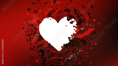 Red and Black Valentine Background Graphic