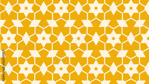 Yellow Stars Background Pattern Graphic
