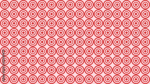 Pink Seamless Concentric Circles Pattern Background
