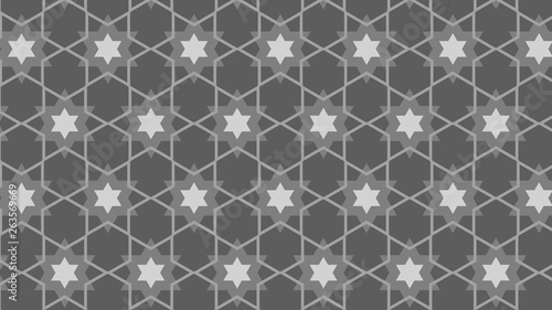 Grey Star Pattern Design