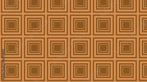 Brown Seamless Concentric Squares Pattern Background