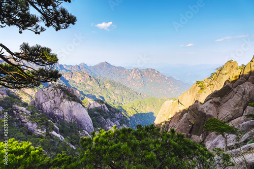 Yellow Mountains Huangshan, Anhui Province in China.