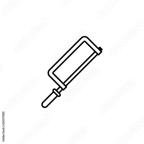 saw for metal icon. Element of plumbering icon. Thin line icon for website design and development, app development. Premium icon