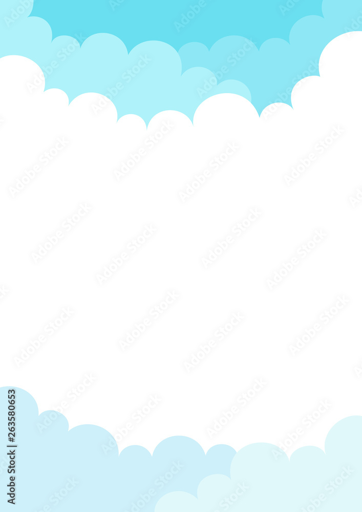 Cloud with sky background