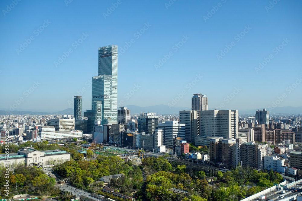 Naklejka premium 大阪 都市景観