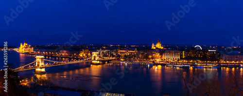 Budapest Twilight Panorama