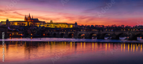 Prague Twilight Panorama