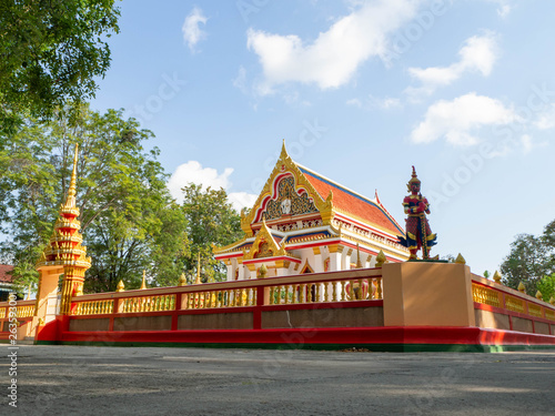 Temple pavilion,Sophon Temple,rayong,thailand