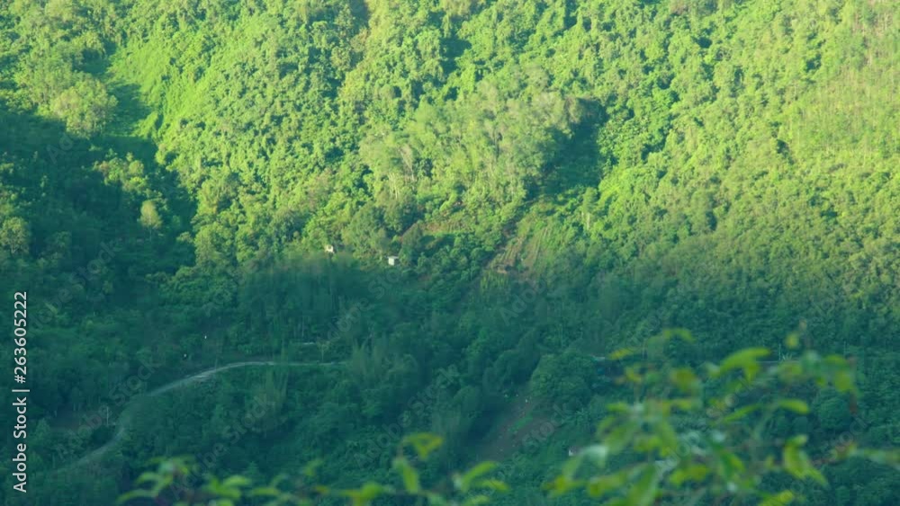 Beautiful Sunrise casting mountain shadow on forest timelapse. Beautiful Sunrise casting mountain shadow on forest timelapse.