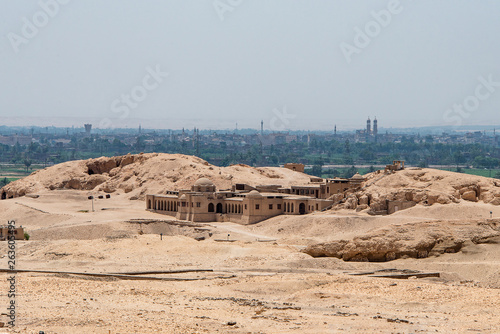 The antique temple of female pharao Hatchepsut near Luxor in Egypt photo