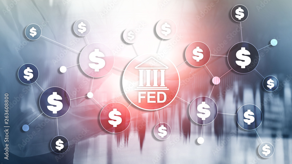 FED federal reserve system usa banking financial system business concept. FED federal reserve system usa banking financial system business concept.