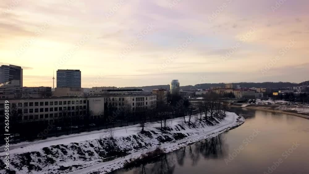 River and skyline in Vilnius, Lithuania River and skyline in Vilnius, Lithuania