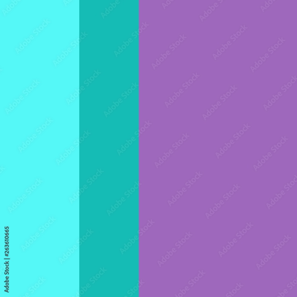 Three-coloured vertical stripes consisting of the colours purple, turquoise. multicolor background pattern can be used for fabric textiles, postcards, websites or wallpaper.