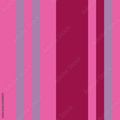 Three-coloured vertical stripes consisting of the colours hot pink, mauve, lavender. multicolor background pattern can be used for fabric textiles, postcards, websites or wallpaper.