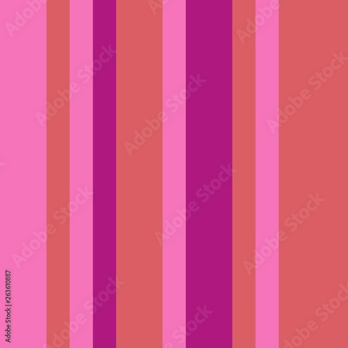Three-coloured vertical stripes consisting of the colours orange, pink, magenta. multicolor background pattern can be used for fabric textiles, postcards, websites or wallpaper.