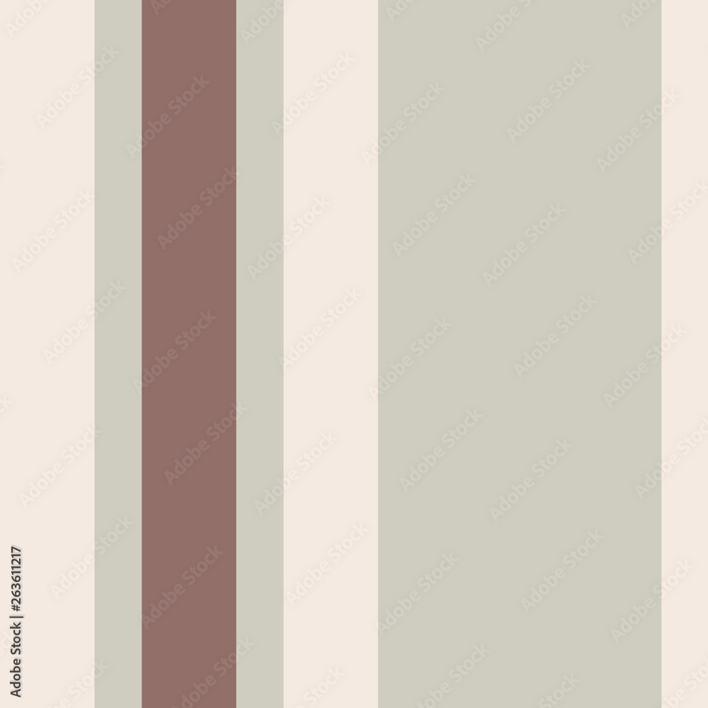 Three-coloured vertical stripes consisting of the colours light grey, white, light brown. multicolor background pattern can be used for fabric textiles, postcards, websites or wallpaper.