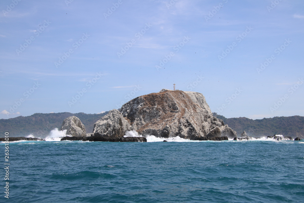 Cabo Blanco Island with Crashing into the Island Cabo Blanco Island with Crashing into the Island