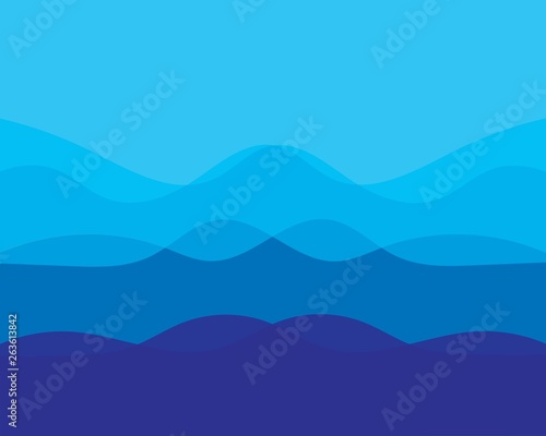 Dynamic wave texture blue background