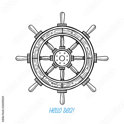 illustration of a steering wheel