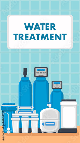 Water Filters Installation Service Vector Flyer