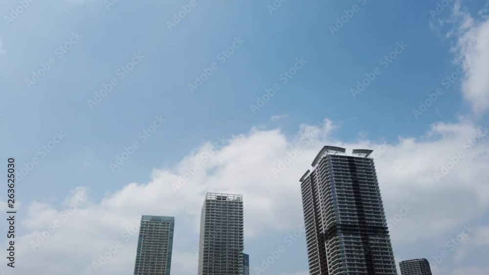 Viewing Panoramic Bayside Cityscape at Toyosu, Tokyo Viewing Panoramic Bayside Cityscape at Toyosu, Tokyo