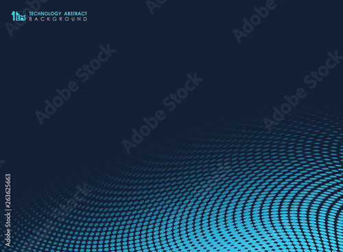 Abstract blue tech minimal dots geometric background. illustration vector eps10 © impulse50