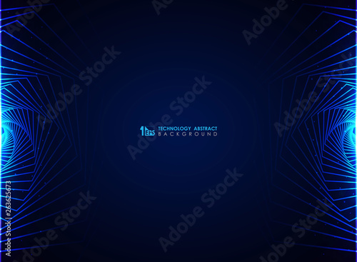 Modern blue futuristic hexagonal pattern design background. illustration vector eps10