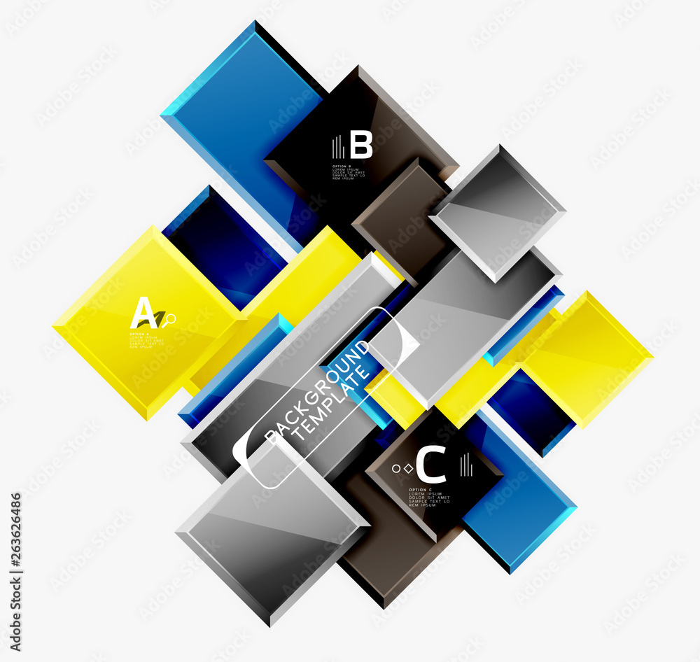 Minimal square banner abstract background Minimal square banner abstract background