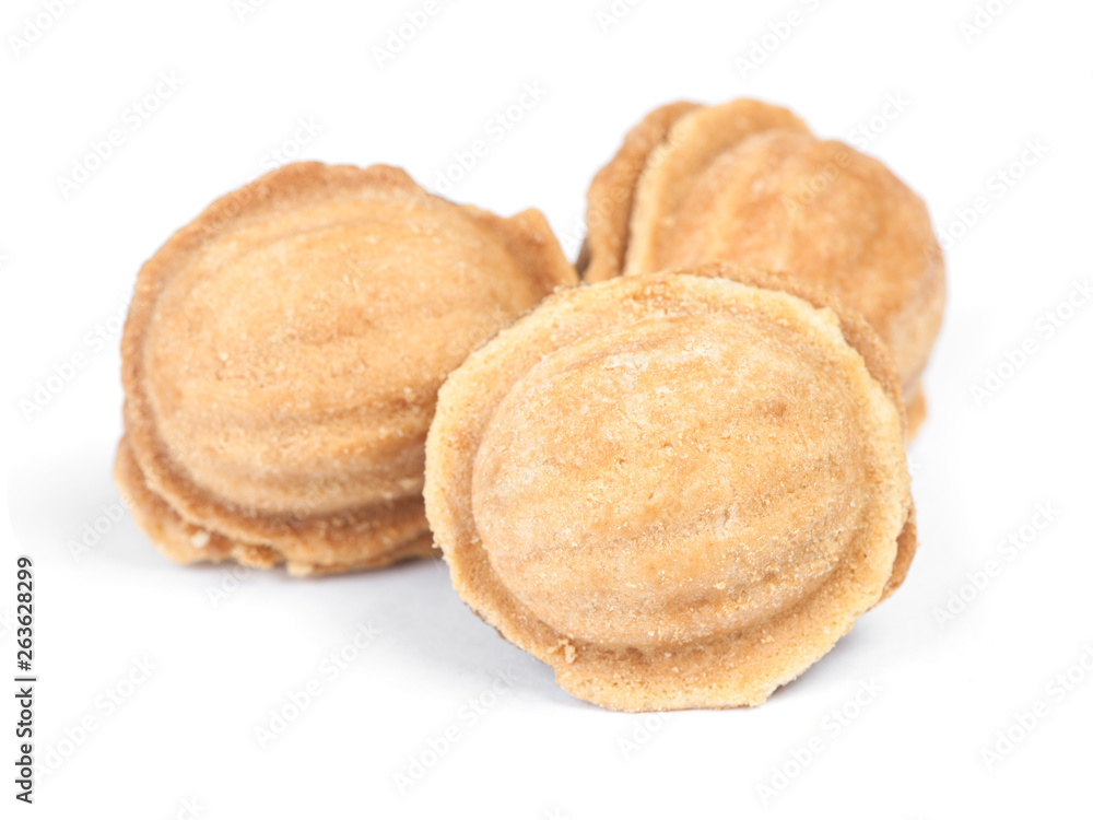 Group of homemade nuts cookies with condensed milk Group of homemade nuts cookies with condensed milk
