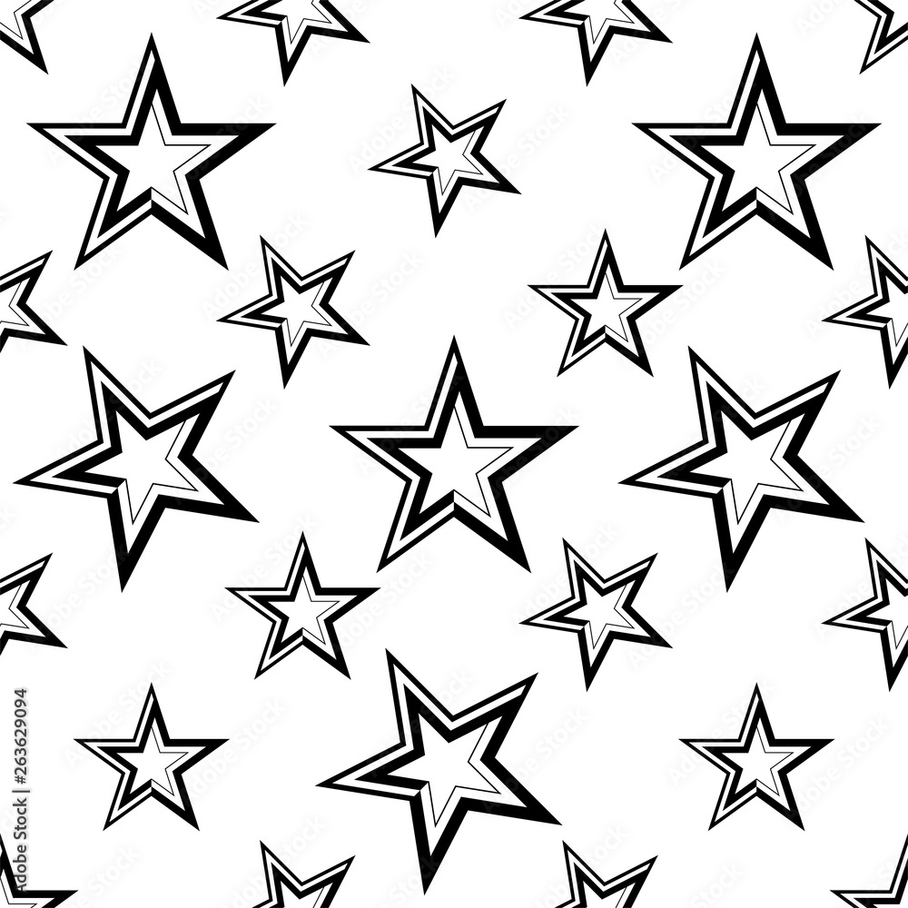 Star Icon Seamless Pattern, Star Shape Icon Star Icon Seamless Pattern, Star Shape Icon