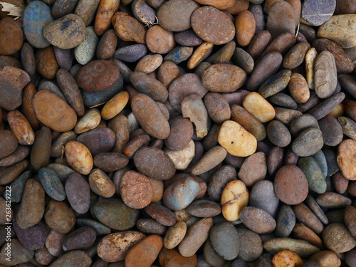 beauty pebbles on the beach stone background