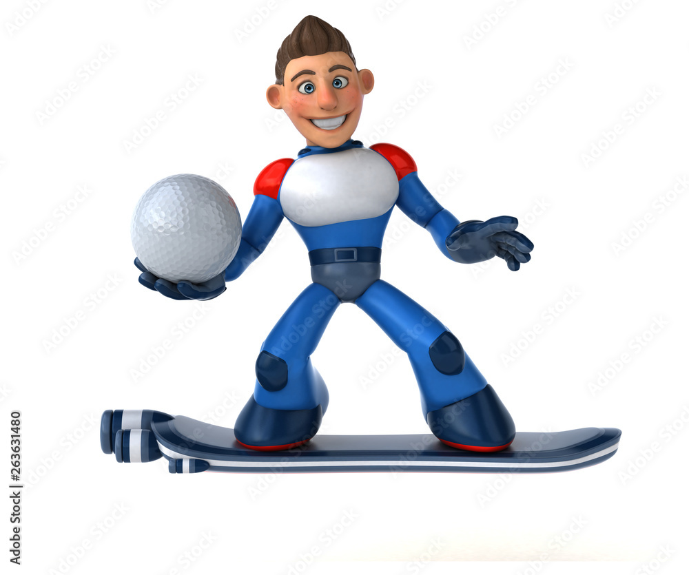 Super modern superhero - 3D Illustration Super modern superhero - 3D Illustration