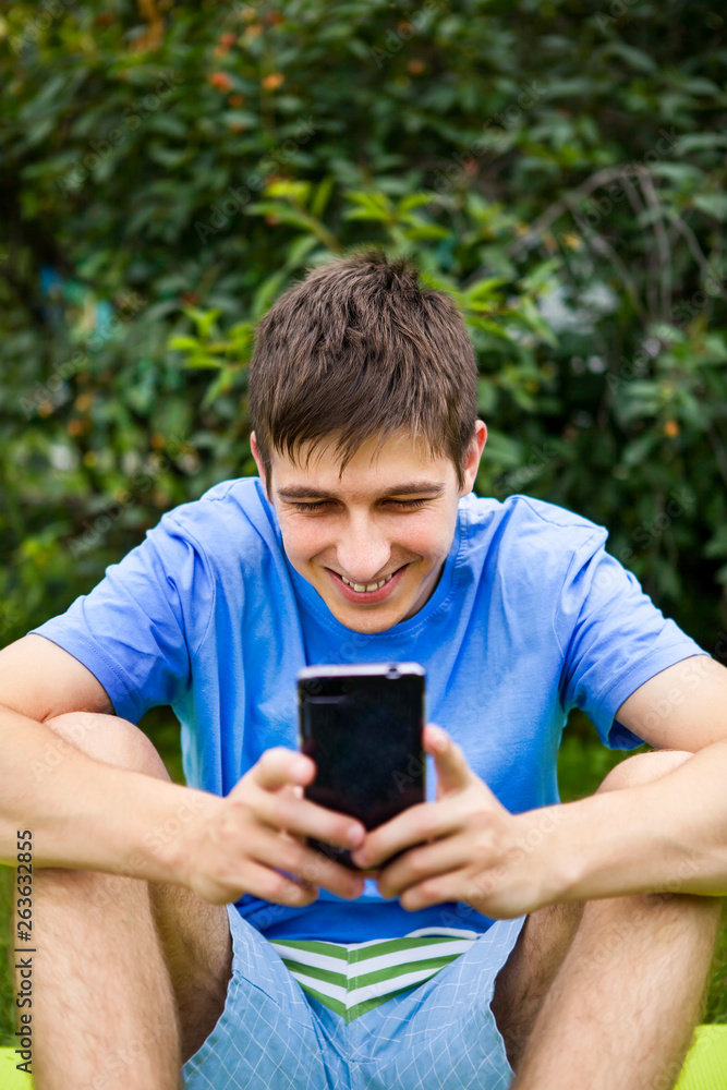 Young Man with a Phone Young Man with a Phone