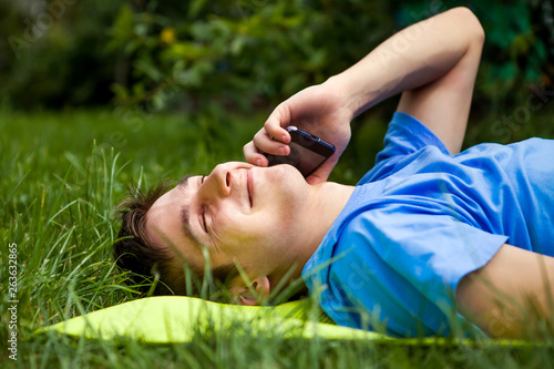 Young Man with a Phone