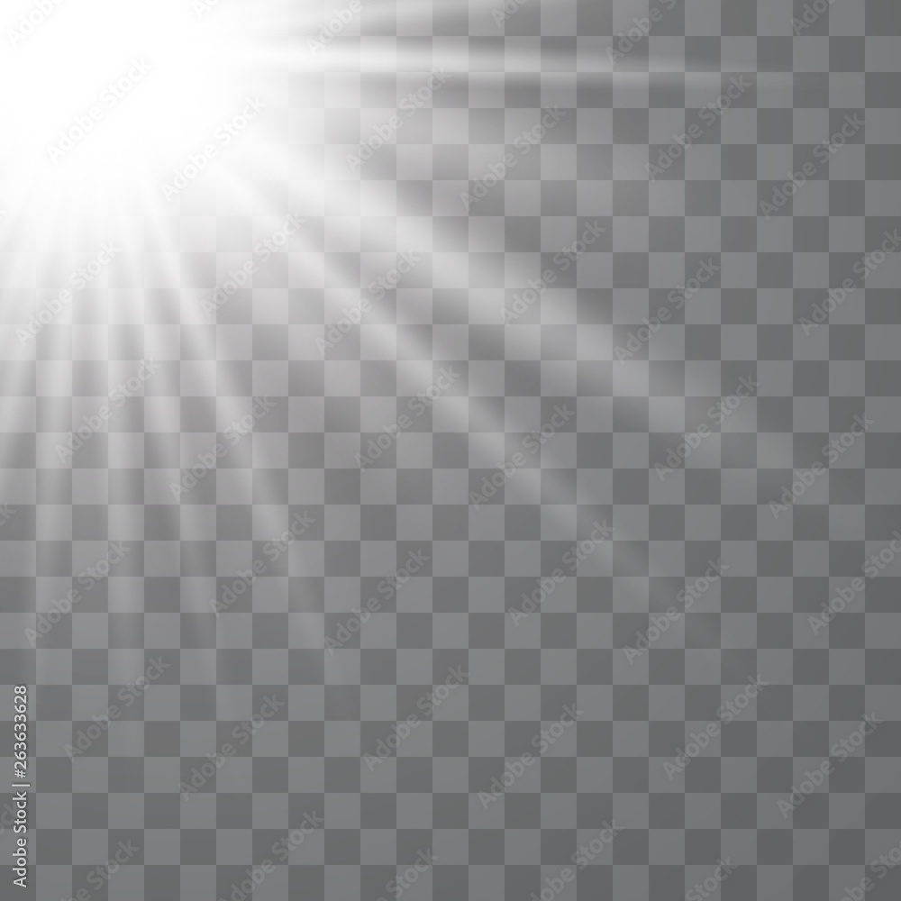 White Glowing sunlight effect White Glowing sunlight effect