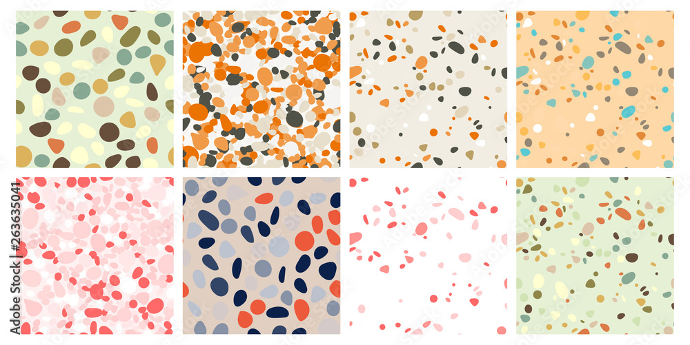 Terrazzo seamless pattern. Imitation of a Venetian stone floor Terrazzo seamless pattern. Imitation of a Venetian stone floor