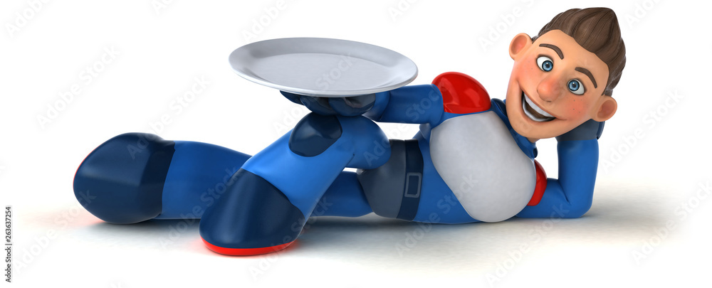 Super modern superhero - 3D Illustration Super modern superhero - 3D Illustration