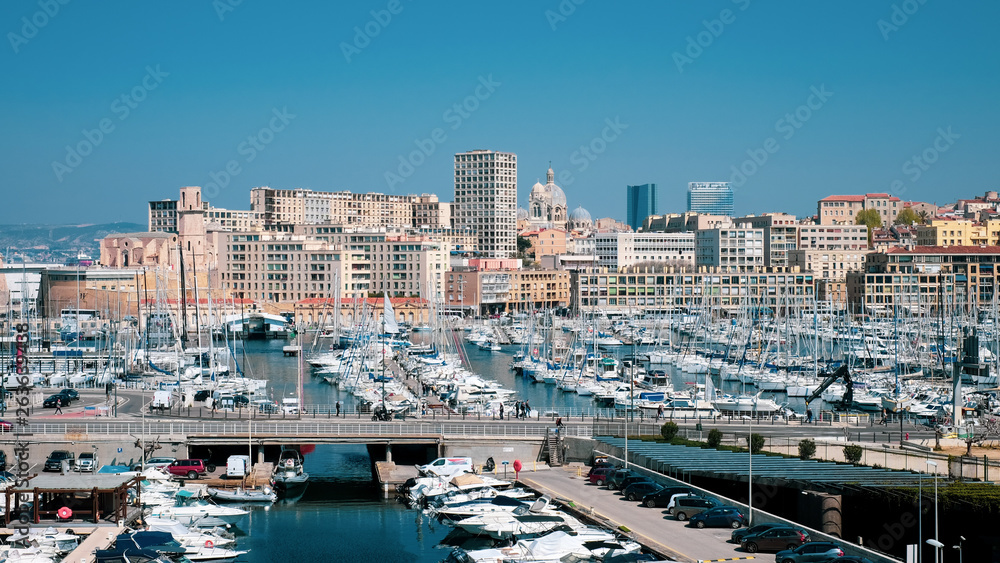 Vue Vieux port Marseille