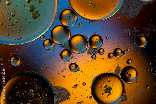 Bubbles world colorfull macro abstract in watter surface background