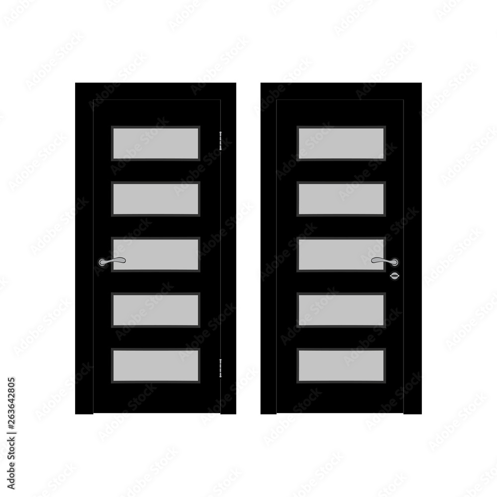 Modern Door vector icon. Simple isolated sign. Modern Door vector icon. Simple isolated sign.